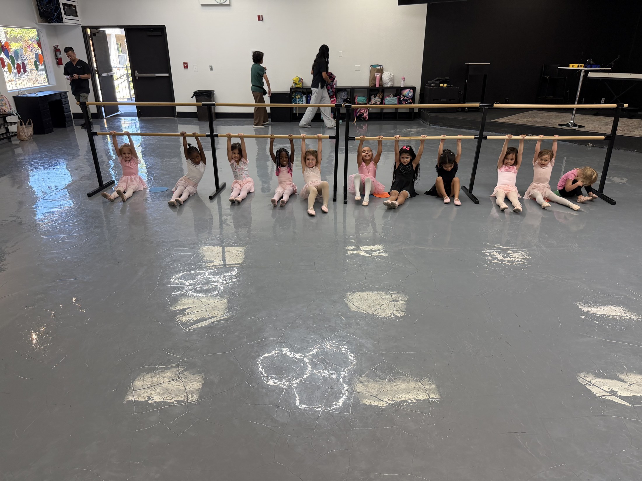 The dance studio ready for students