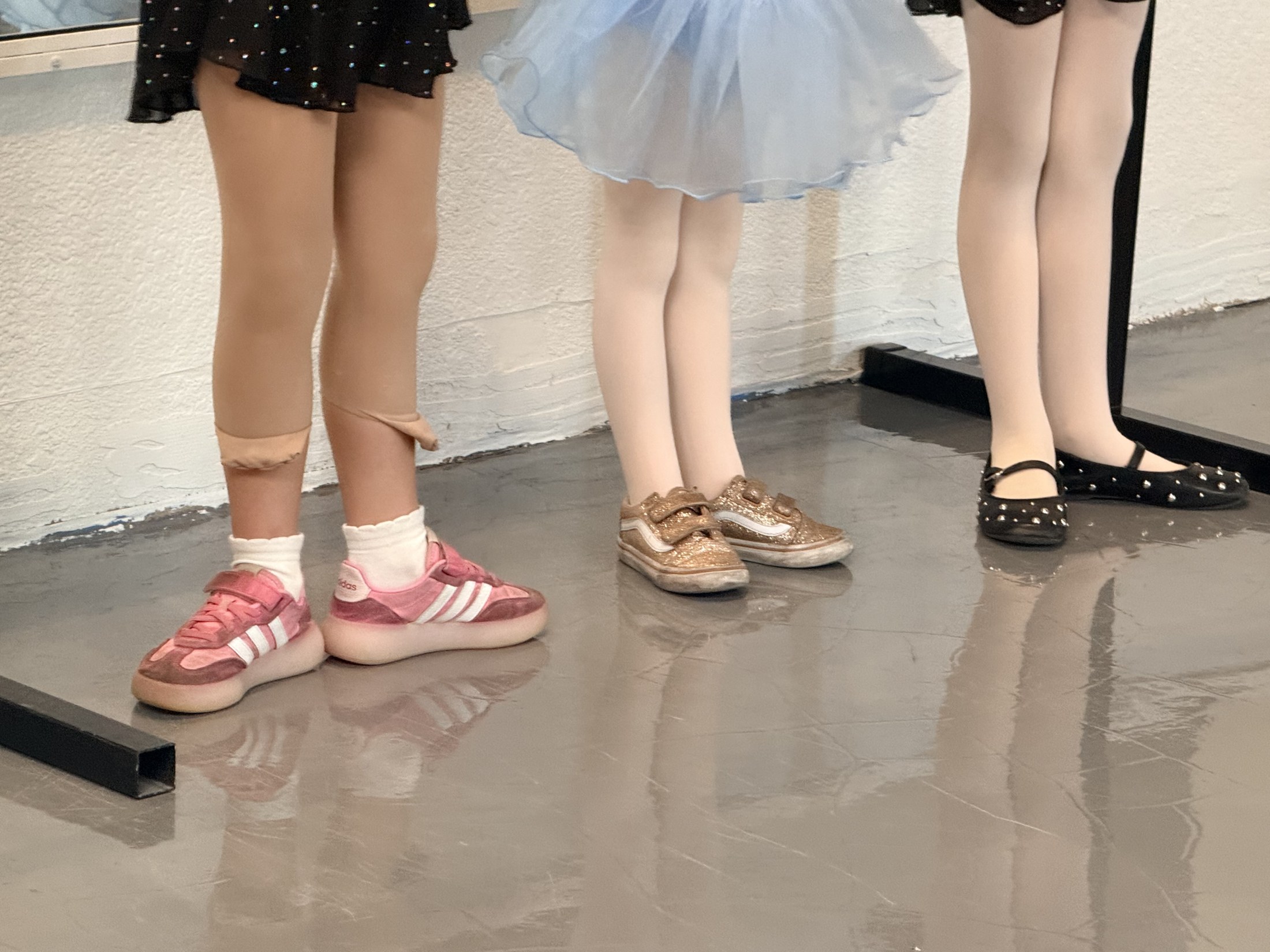 Dance shoes ready for class